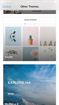 2. Select the theme