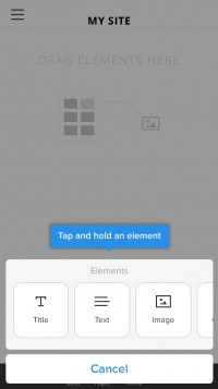 3. Use the wizard and start building the website