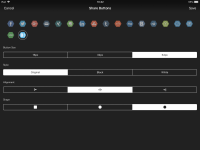 Some screens which look nice on the iPhone app, look odd in the iPad app.