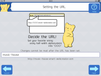 Setting the address of a new website on Smart Web Creator