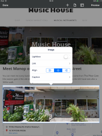You have to scroll into the menu ...